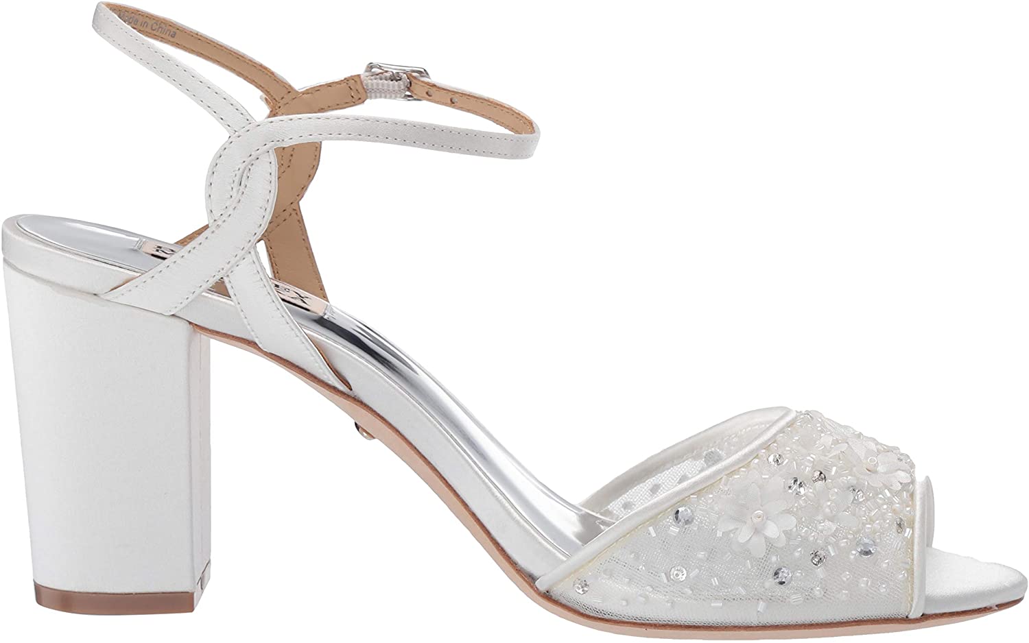 badgley mischka women's carlie block heel sandals