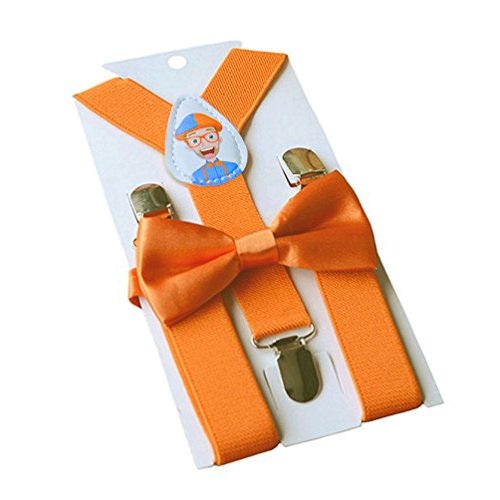 Download Blippi Kids Orange Suspenders and Bow Tie for, Orange ...