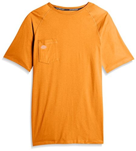 dickies Men's Short Sleeve Performance Cooling Tee, Bright Orange, Size ...