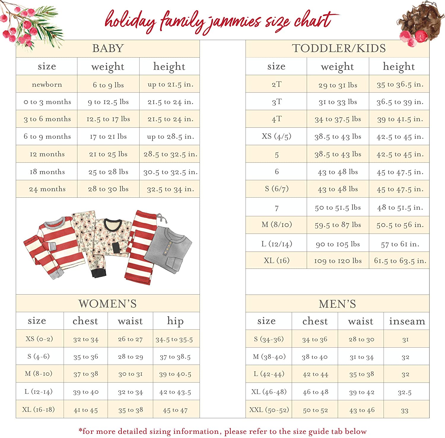 Burt's Bees Baby, Family Jammies, Matching Holiday Pajamas,, Rugby