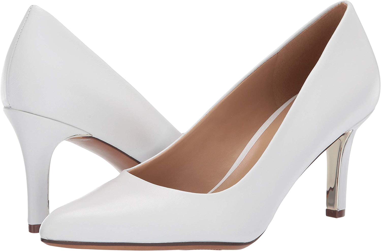 ElegantPark EP2005 Women Pumps Closed Toe Pumps Wedges Heel Rhinestone Satin Evening Wedding 