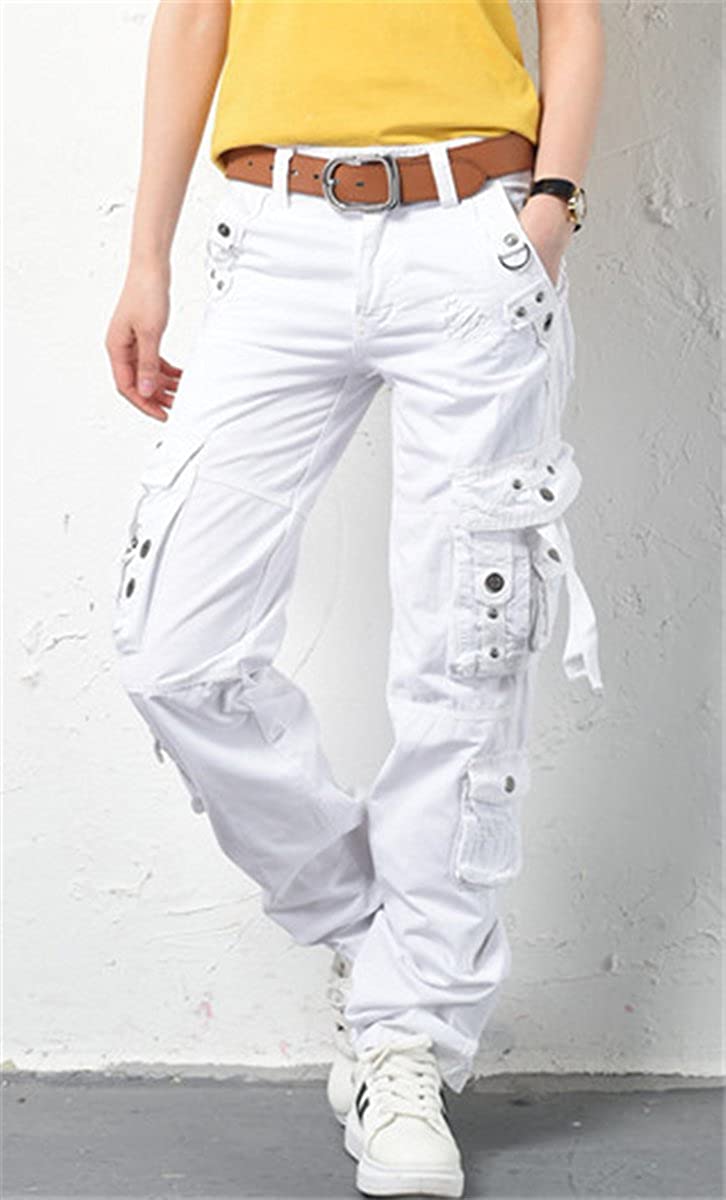 white cargo pants h&m