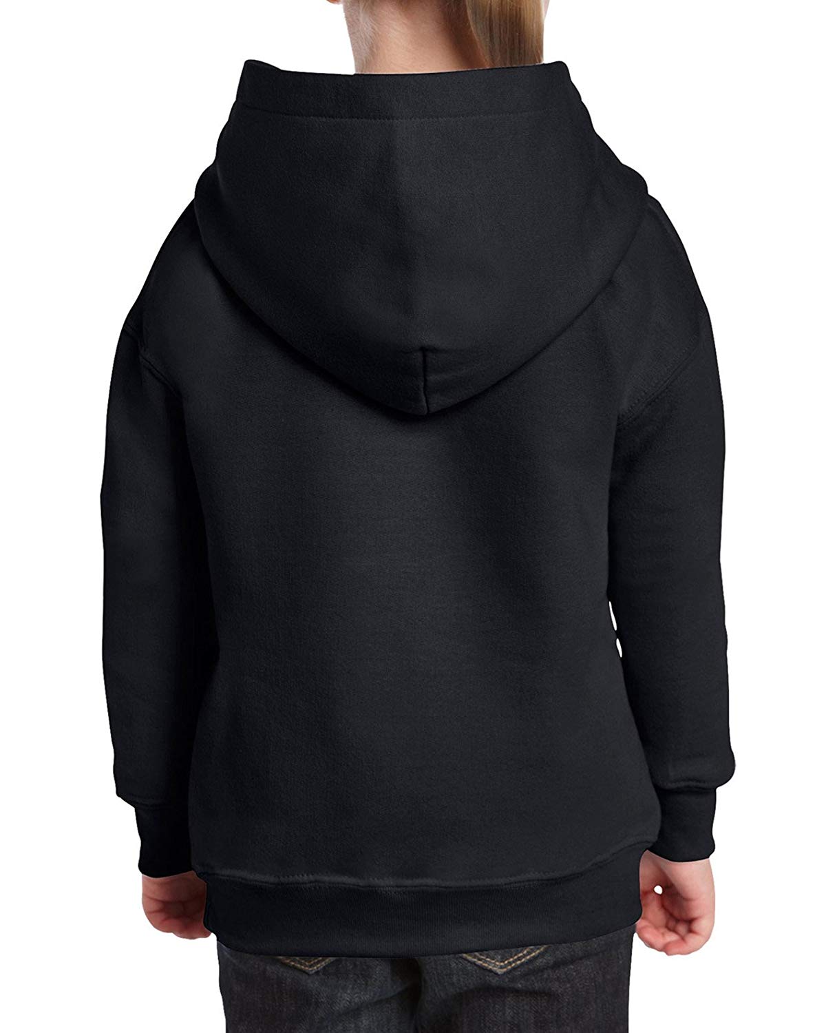 Gildan Kids' Big Hooded Youth Sweatshirt, Black, Large, Black, Size X ...
