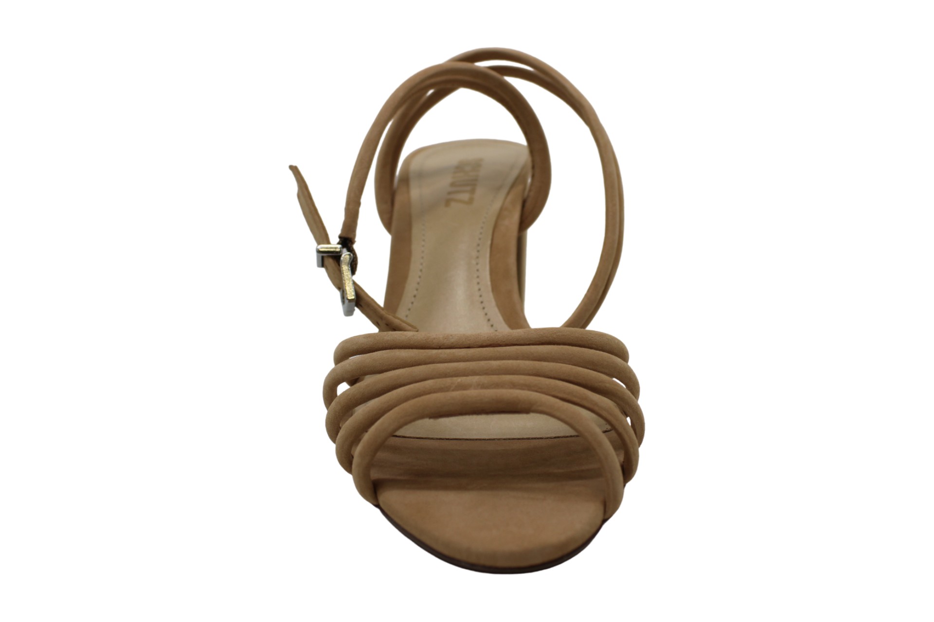 Schutz Womens Nicolai NuBuck Open Toe Casual Ankle Strap, Honey Beige, Size 8.5 | eBay