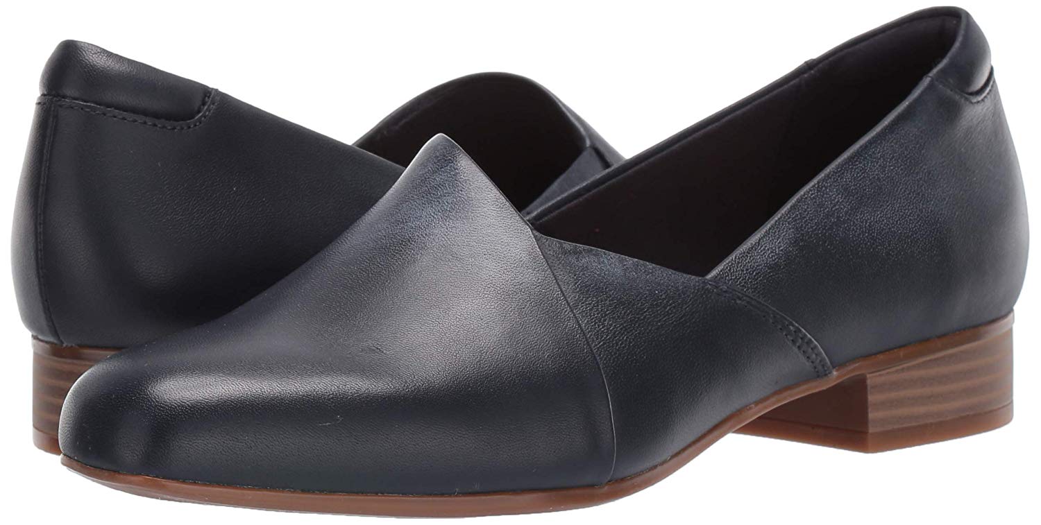 CLARKS Women's Juliet Palm Loafer, Navy Leather, Size 8.5 AZrD | eBay