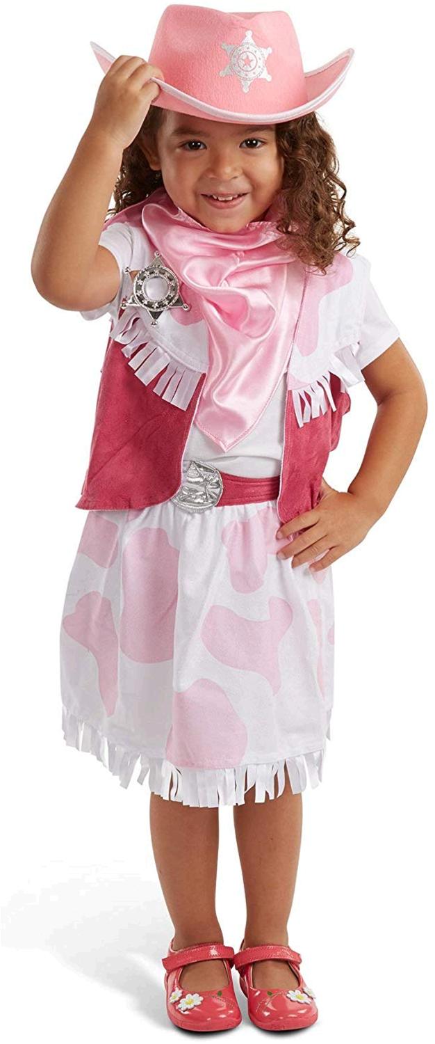 Melissa & Doug Cowgirl Role Play Costume Set (5pcs) - Skirt,, Pink ...
