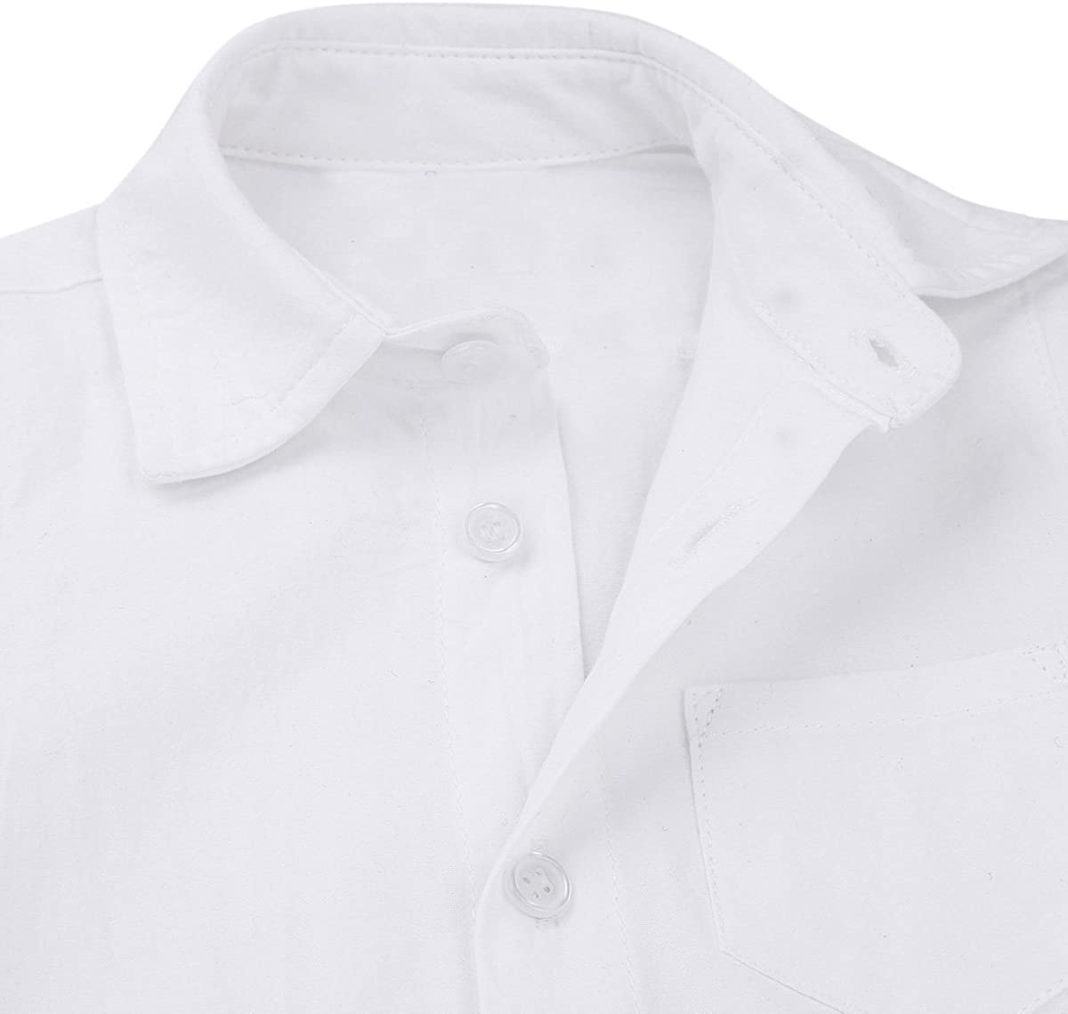 iiniim Baby Boys Collared Long Sleeve Formal Dress Shirt, White, Size 3 ...