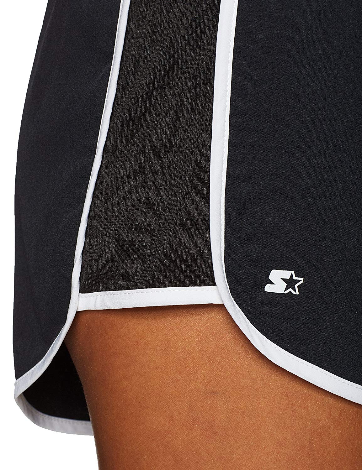 Starter Women's Stretch Running Short, Exclusive,, Black/White, Size 1.0 eBay