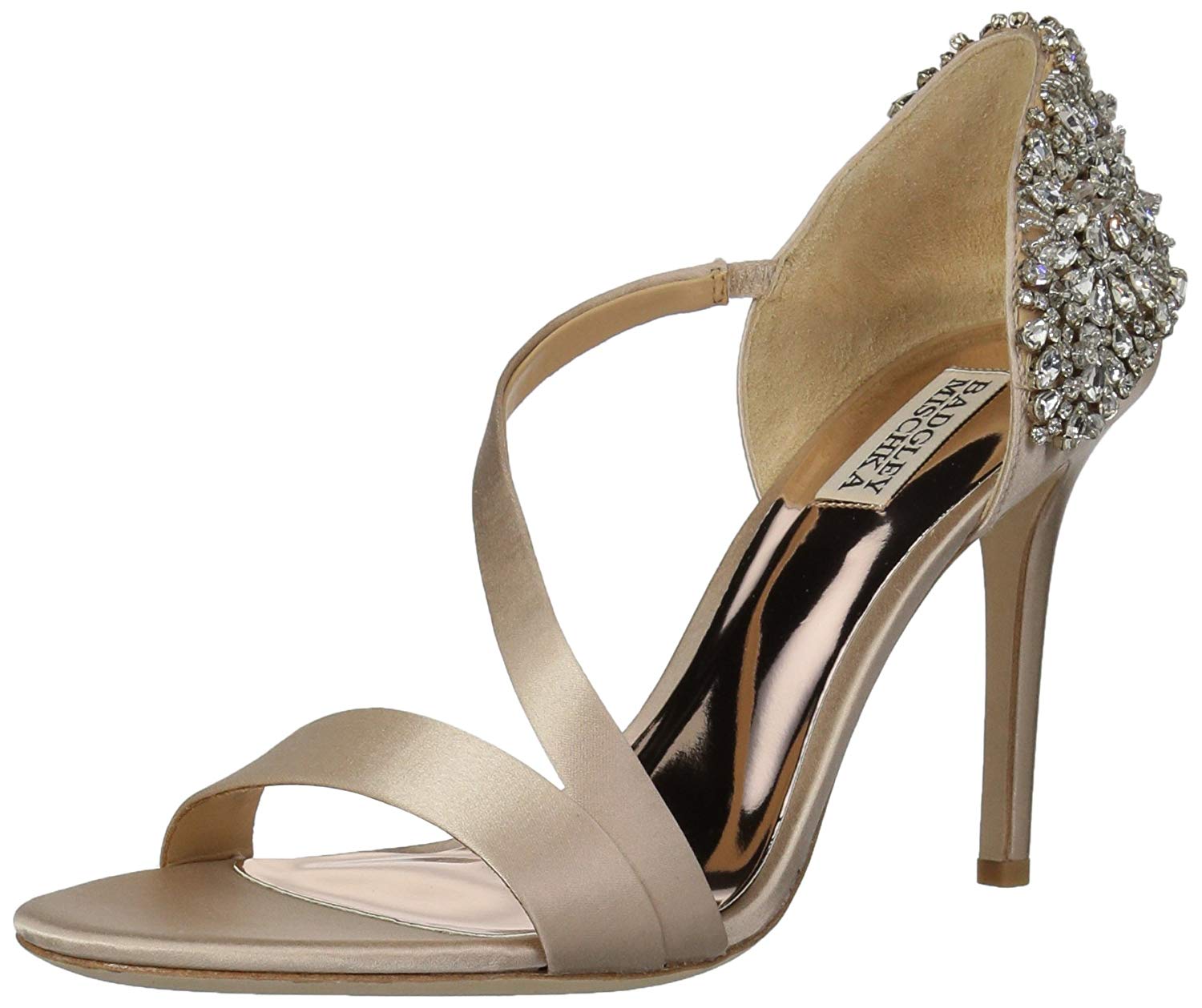badgley mischka latte satin