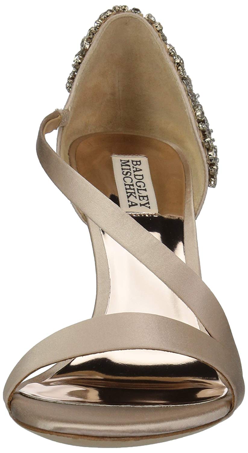 badgley mischka latte satin