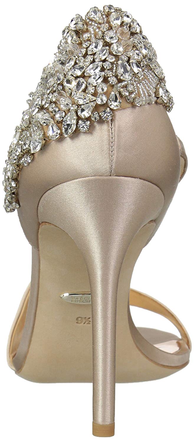 badgley mischka latte satin