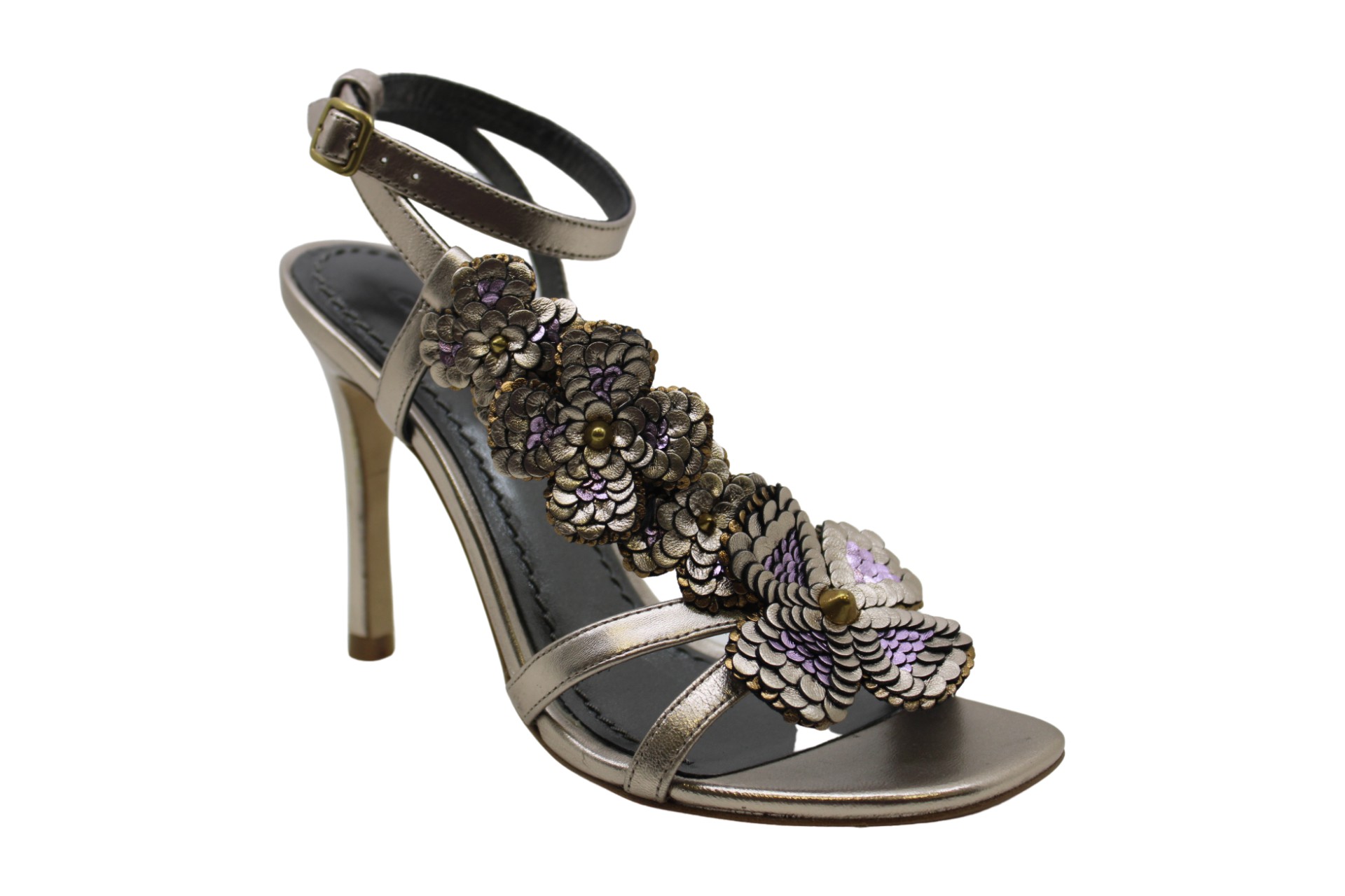 Coach Womens Bianca Leather Open Toe SlingBack Classic Pumps, Tan, Size