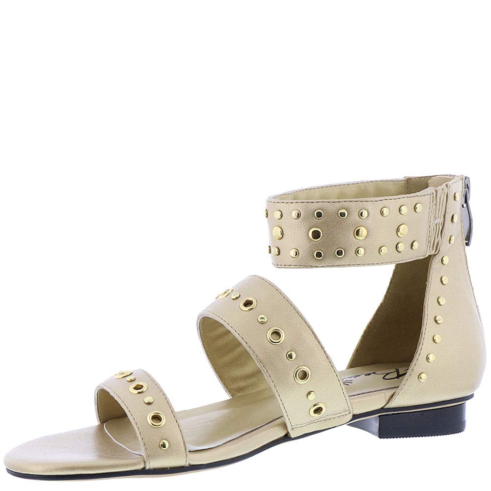 Beacon Womens Jillian Open Toe Casual Strappy Sandals, Gold, Size 7.5 | eBay