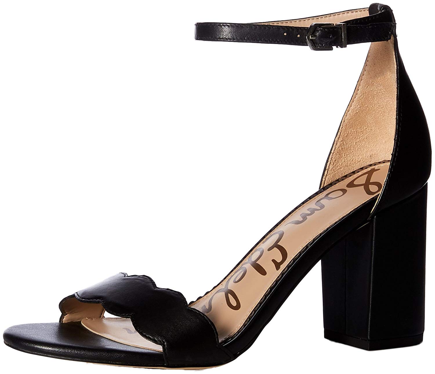 Sam Edelman Women's Odila Heeled Sandal, Black Leather, Size 9.5 HdeH | eBay