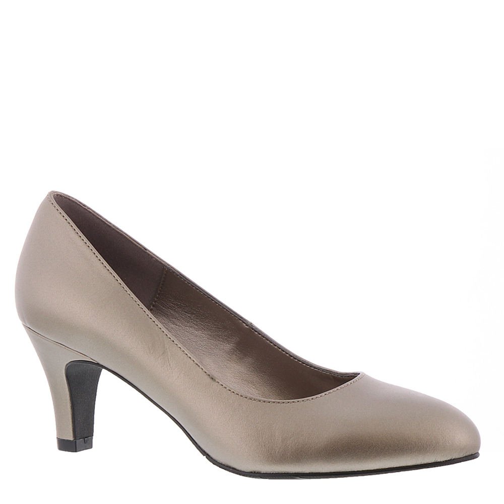 pewter evening pumps