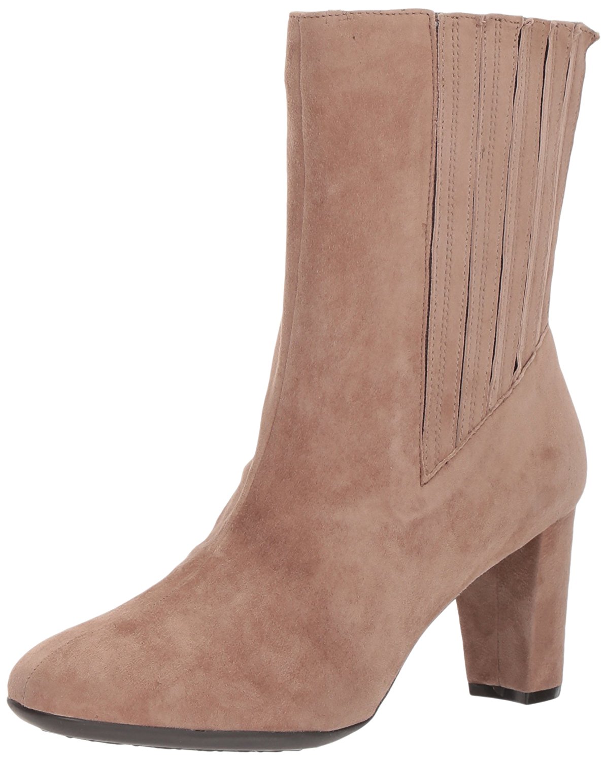 taupe mid calf boots