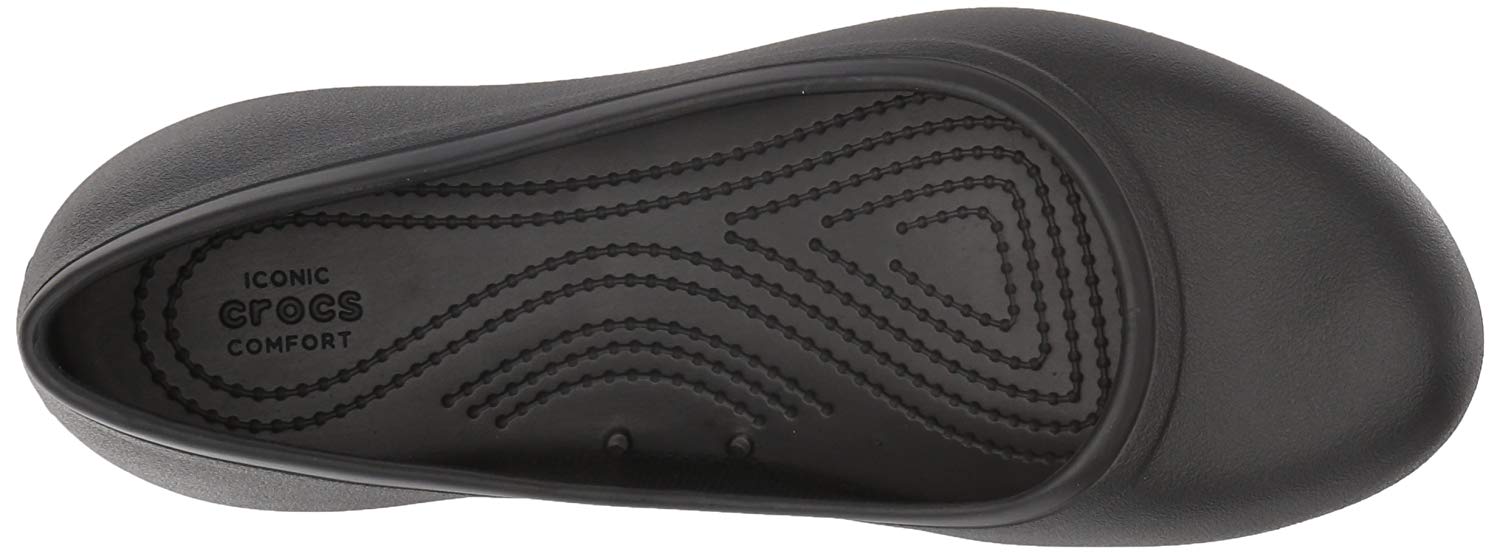 slip resistant crocs black