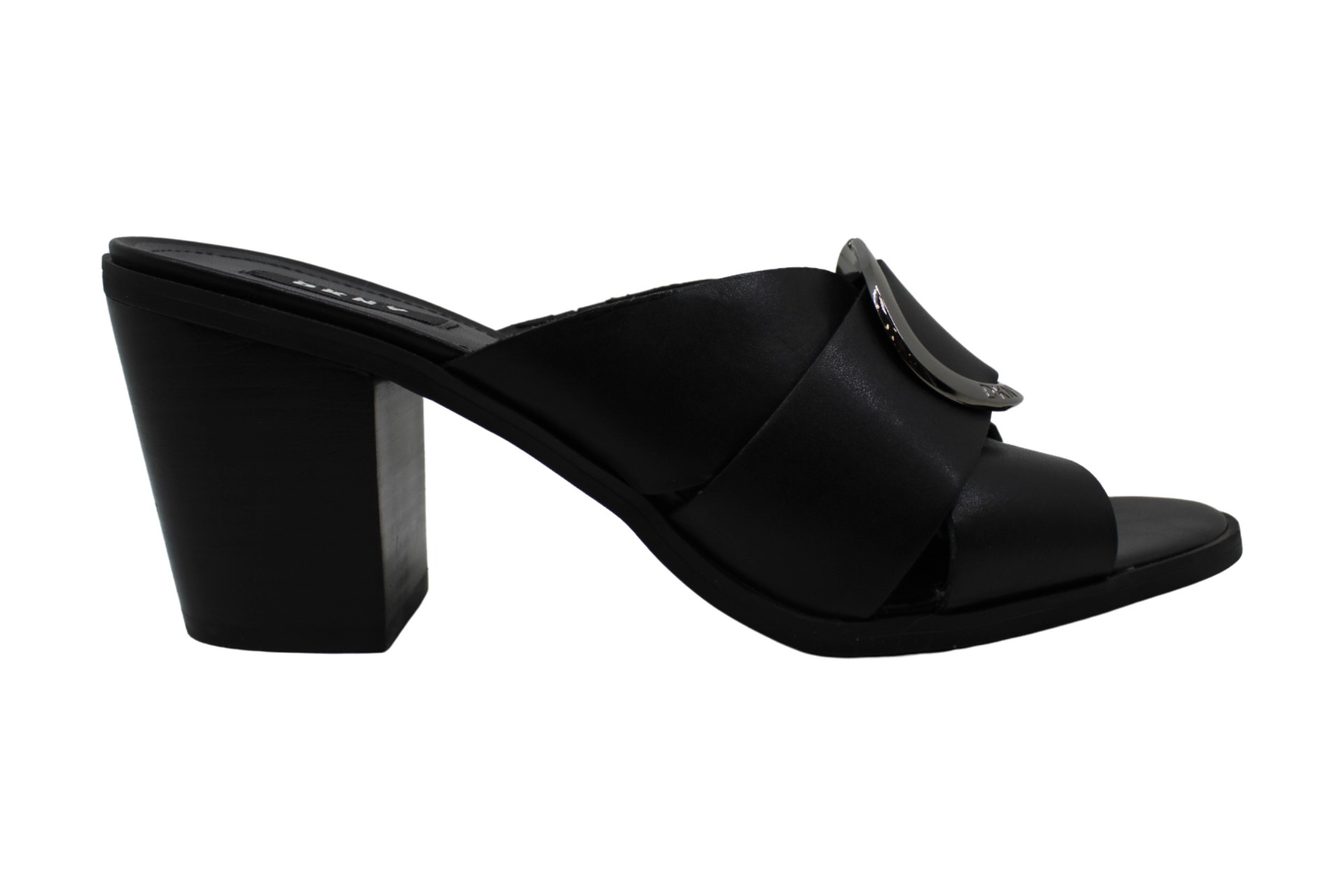 dkny mules black