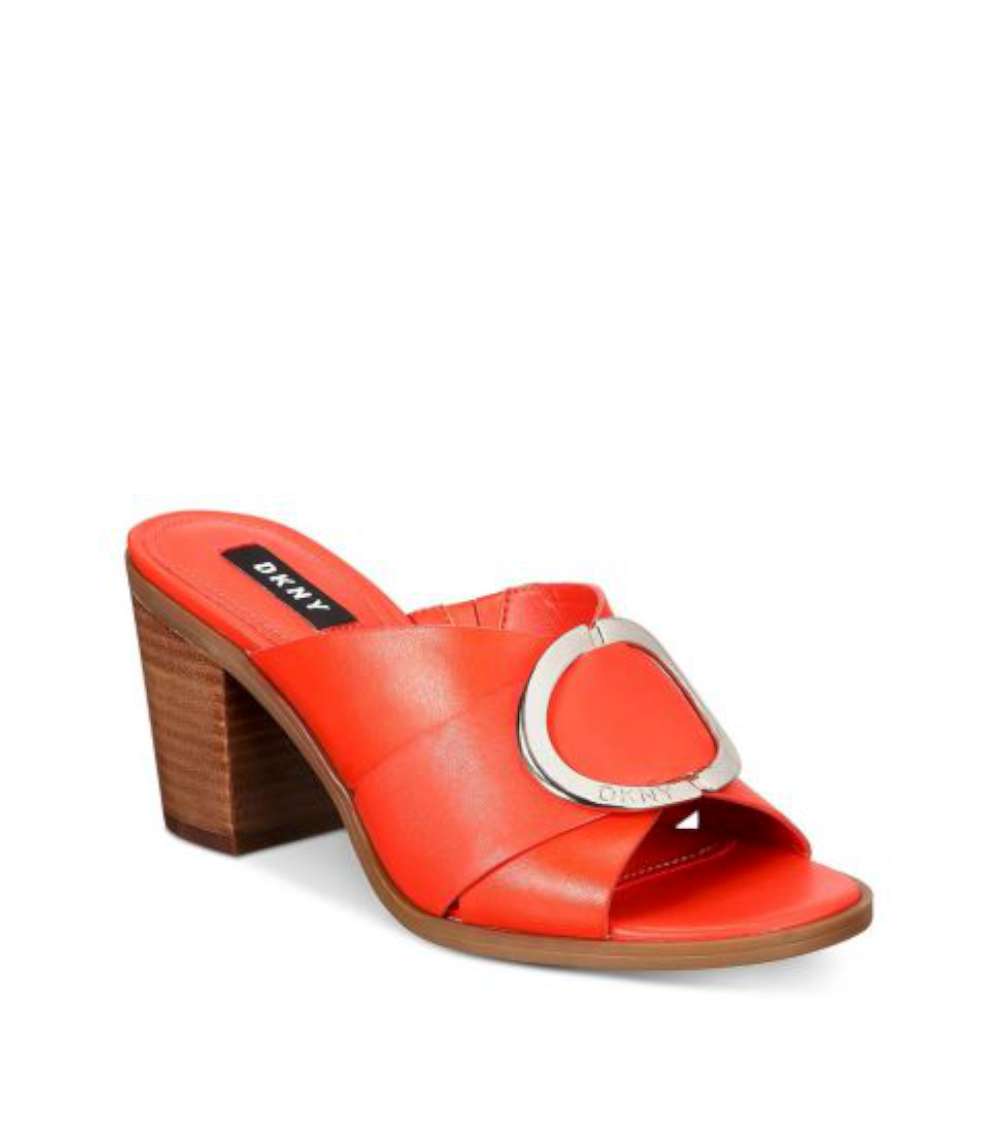 womens orange mules