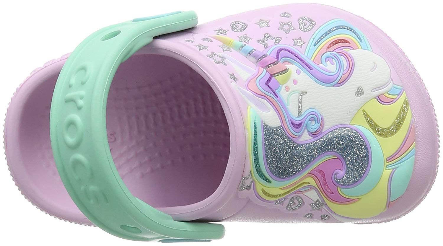 girls unicorn crocs