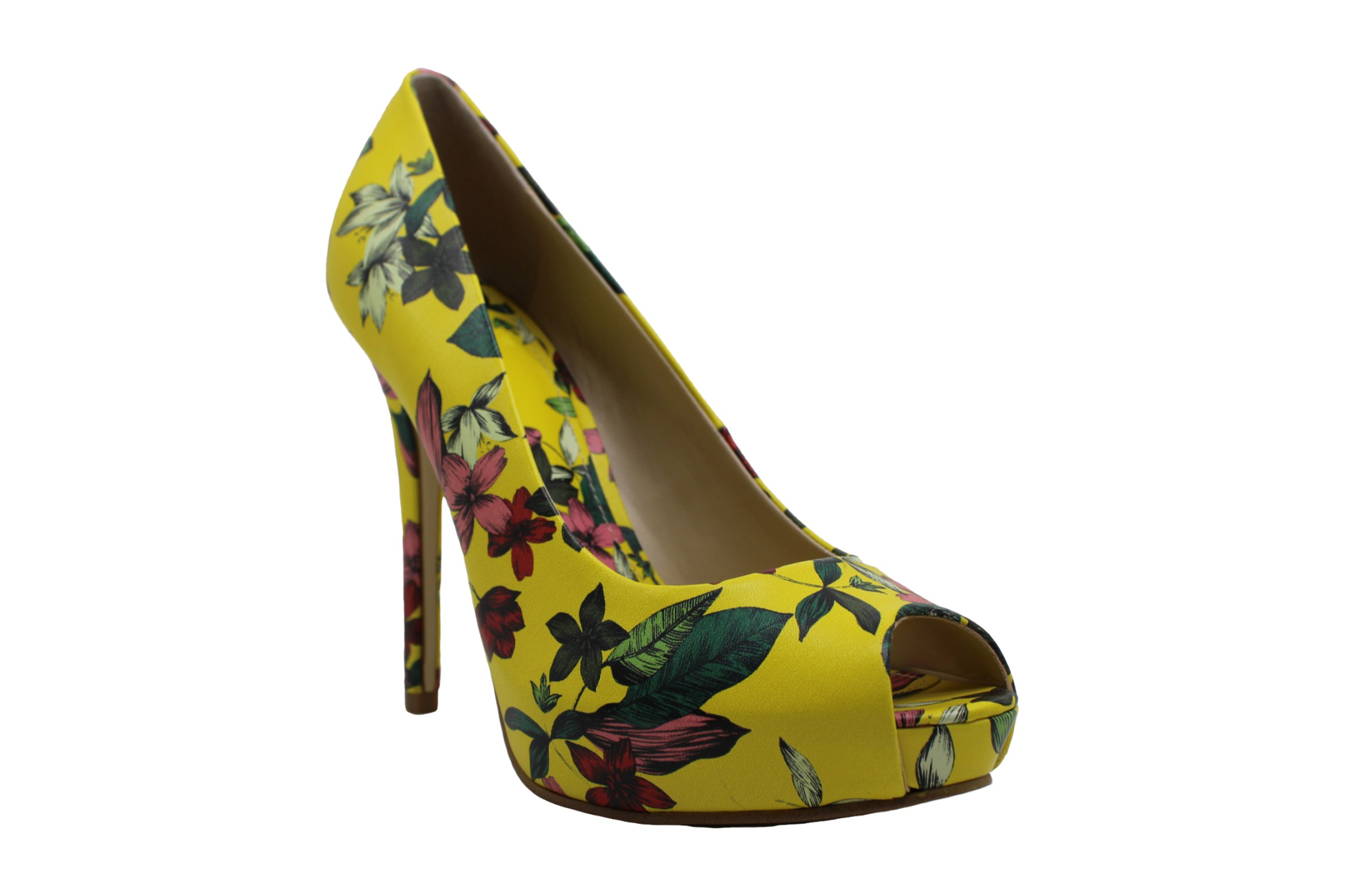 guess women's honora peep toe platform pumps