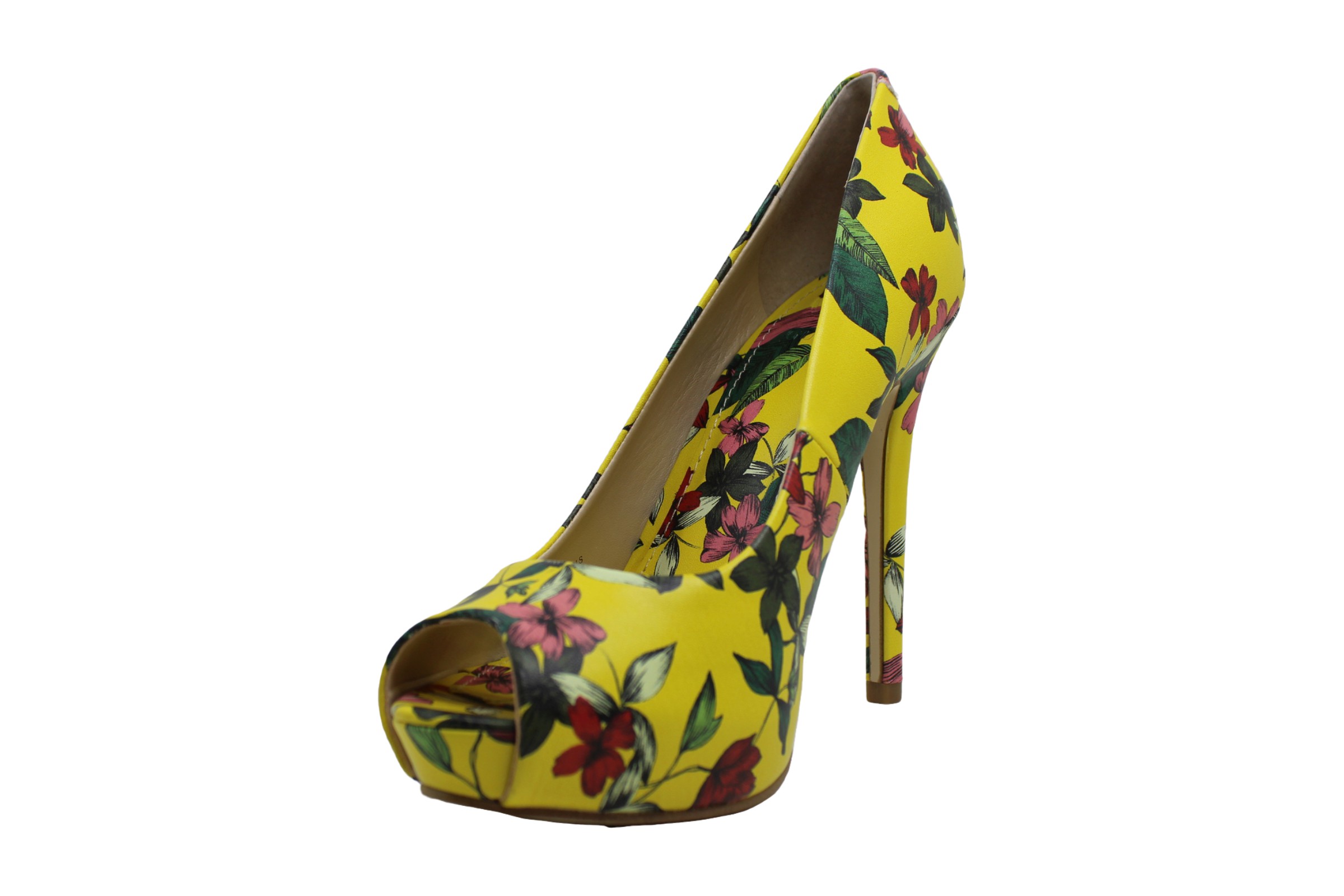 guess women's honora peep toe platform pumps