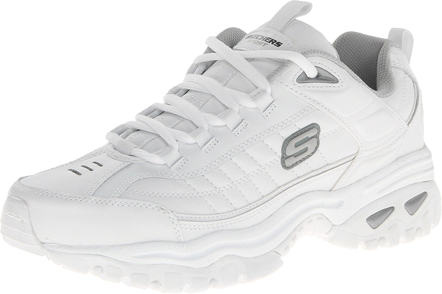 Skechers Mens Energy-After Burn Low Top Lace Up Running Sneaker, White ...