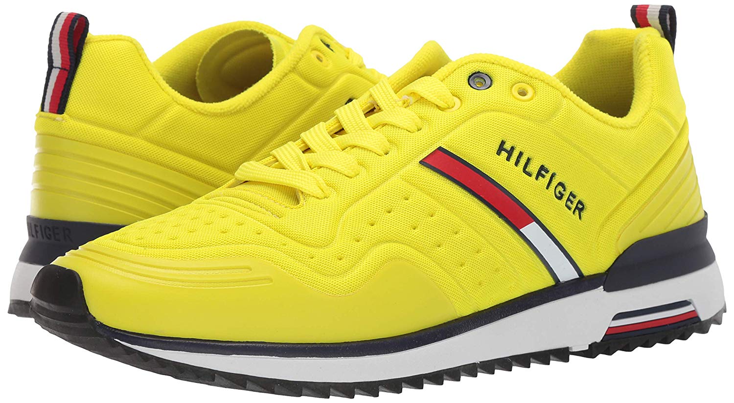 Tommy Hilfiger Mens Vion Low Top Lace Up Fashion Sneakers, Yellow, Size ...