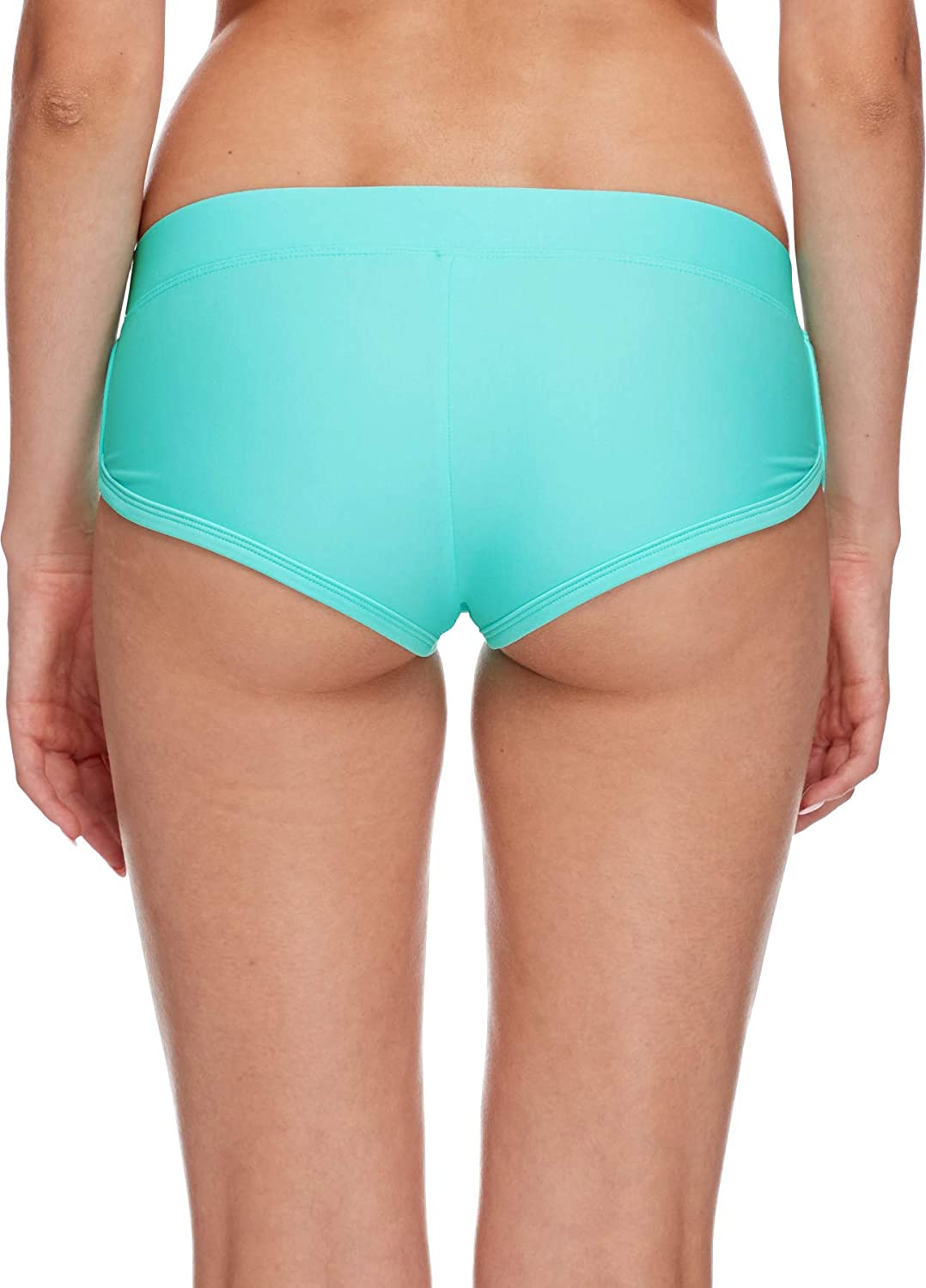 Body Glove Women's Sidekick Solid Sporty Bikini Bottom, Brown, Size