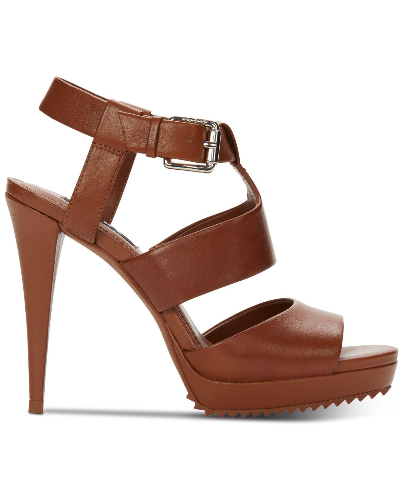 DKNY Womens Vanessa Open Toe Casual Strappy Sandals, Luggage, Size 10.0 | eBay