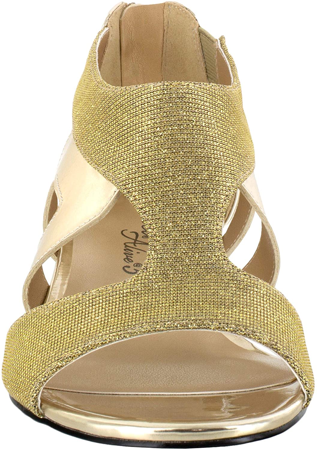 Easy Street Women's Shoes Abra, Gold Glitter, Size 6.0 eBay