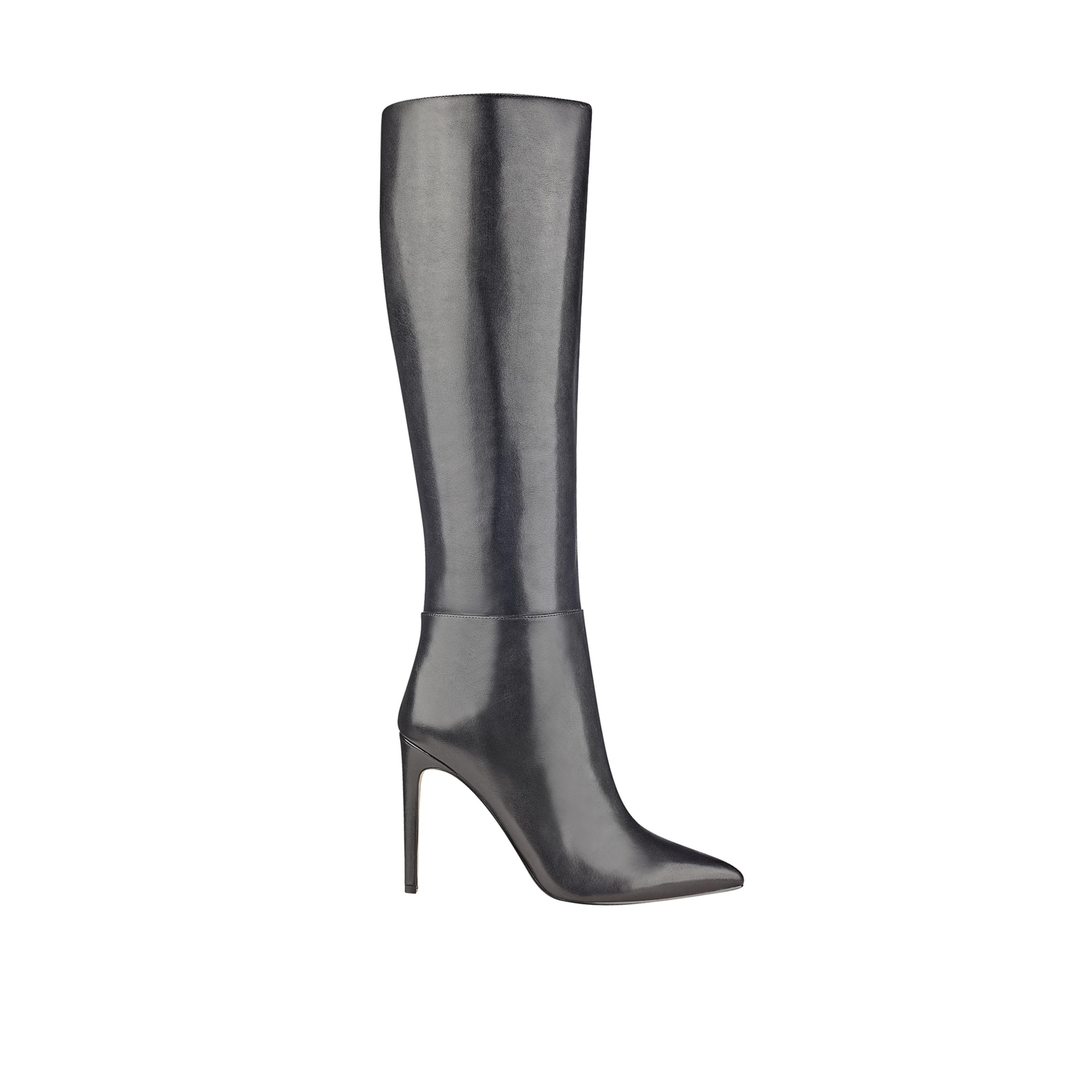 GUESS Womens lilly Closed Toe Knee High Fashion Boots, Black leather ...