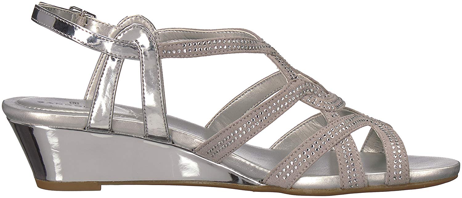 silver flat wedges