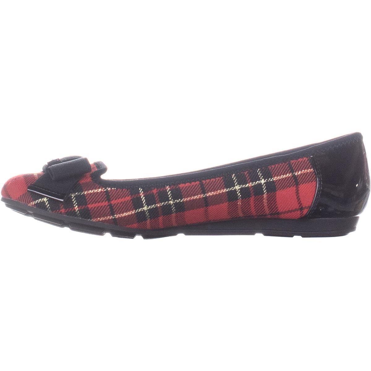 anne klein red flats