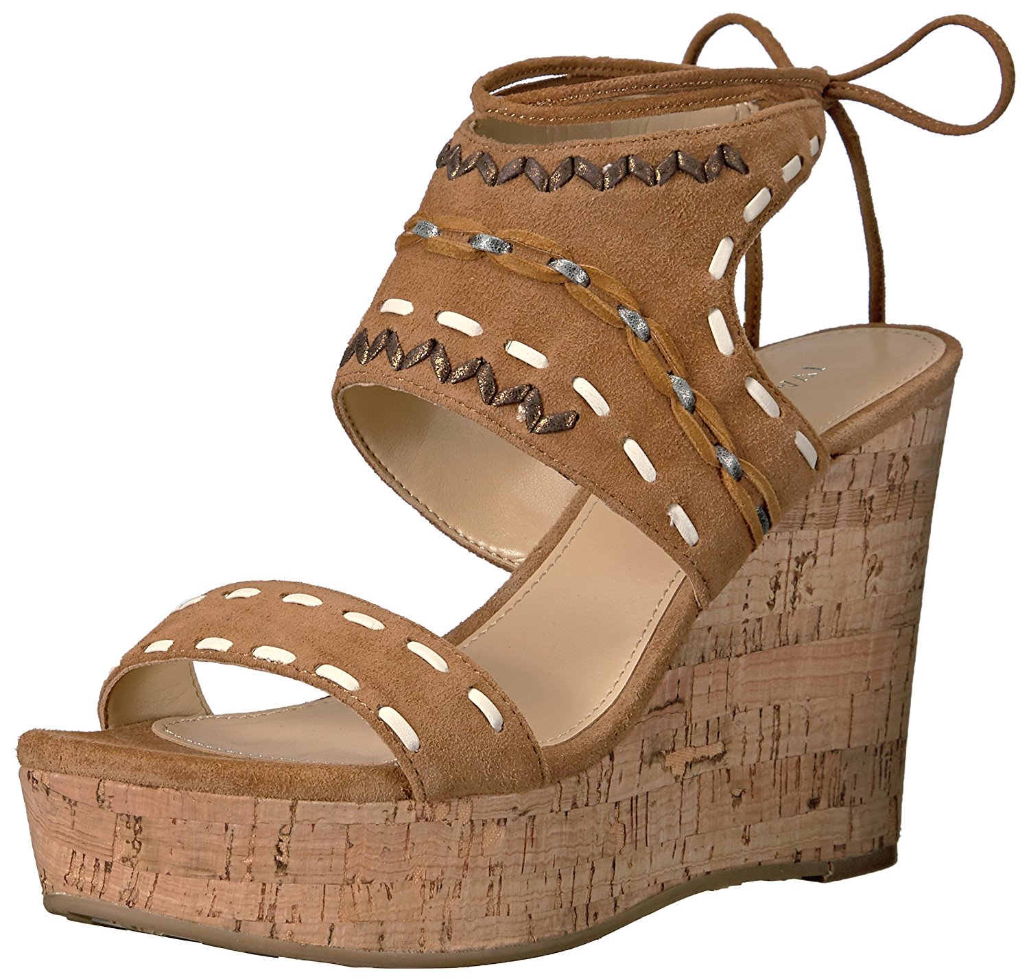 Ivanka Trump Womens ZADER Suede Open Toe Casual Platform Brown Size 110 Ivanka Trump Womens ZADER Suede Open Toe Casual Platform Brown Size 110