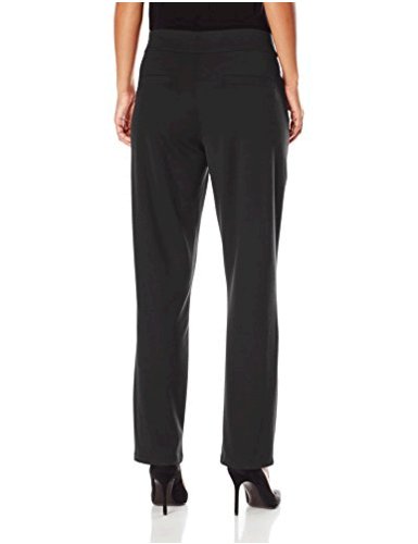 Chic Classic Collection Womens Petite Knit Pull On Pant Black Size