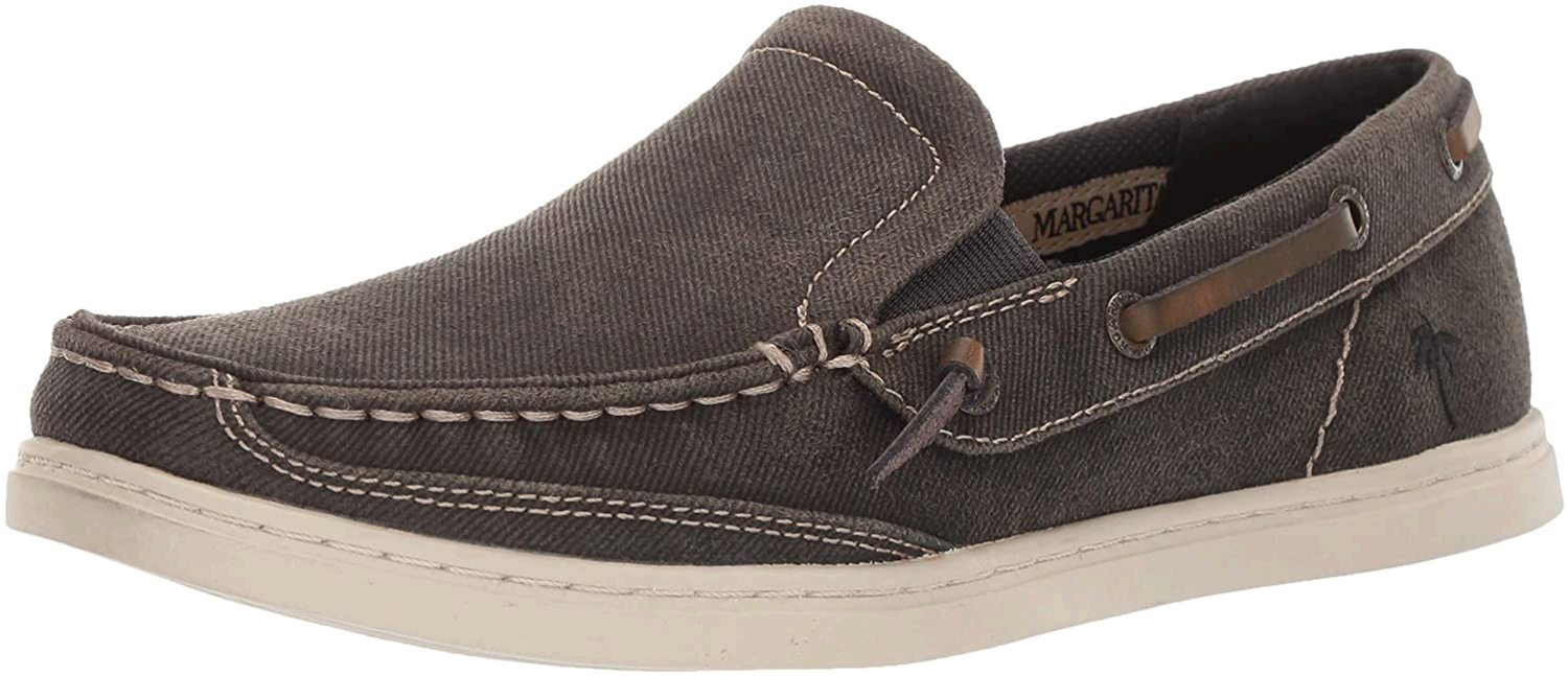 Margaritaville Mens Dock Fabric Closed Toe Boat Shoes, Black, Size 9.0 ...