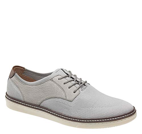 Johnston & Murphy Men's Shoes Walden Low Top Lace Up, Gray Knit/Nubuck ...