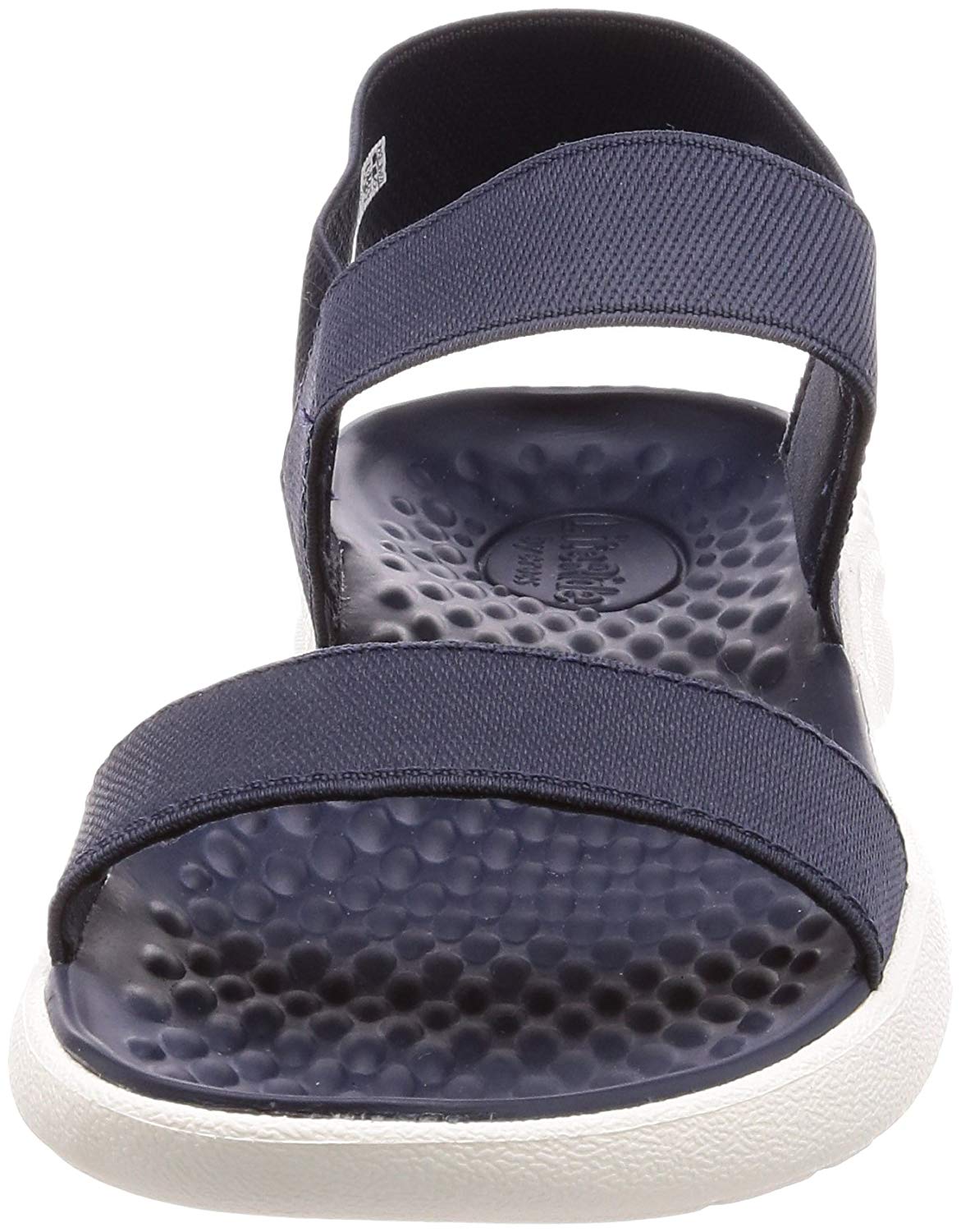 womens navy blue croc sandals