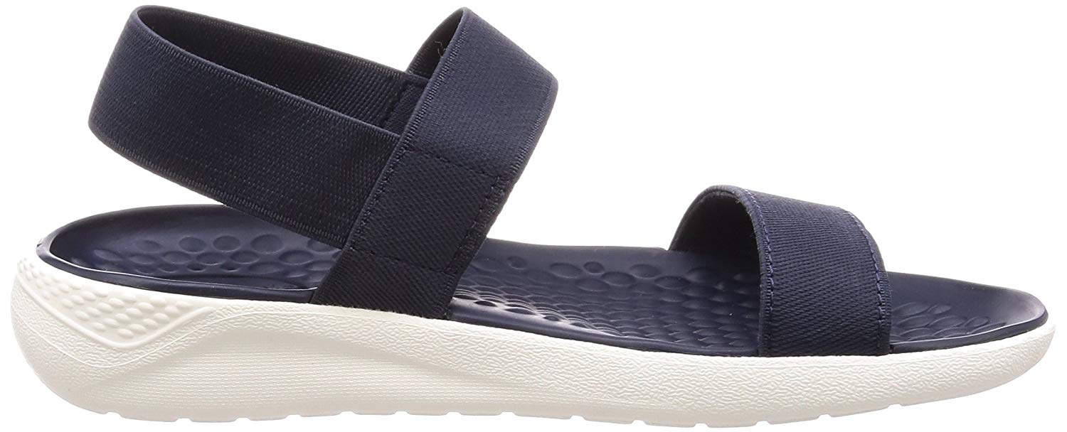 womens navy blue croc sandals