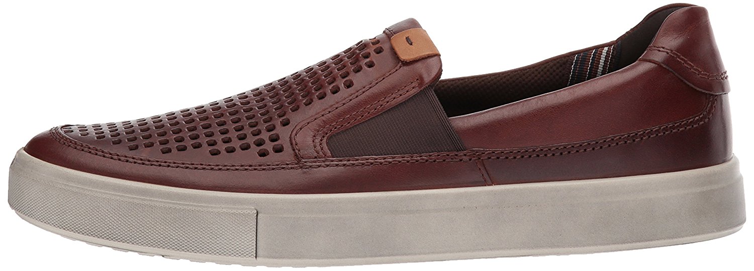cognac leather sneakers