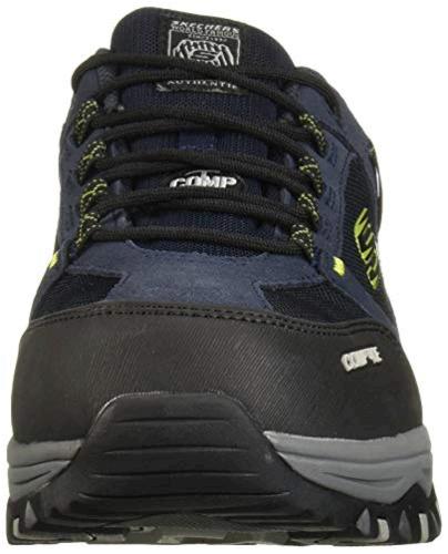 skechers greetah unisex navy lace up safety shoe
