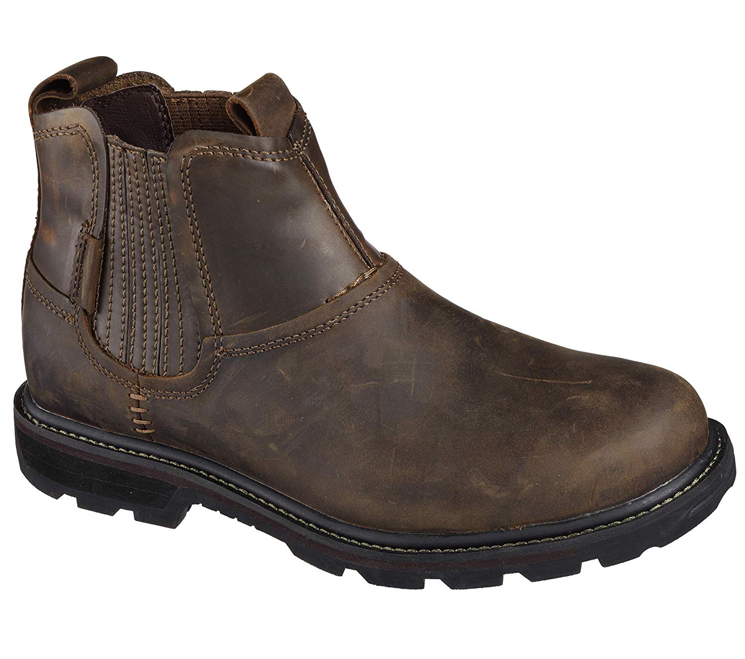 skechers blaine orsen boots brown
