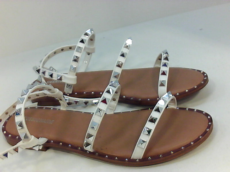 CUSHIONAIRE Women's Shoes Flat Sandals, White, Size 7.0 | eBay