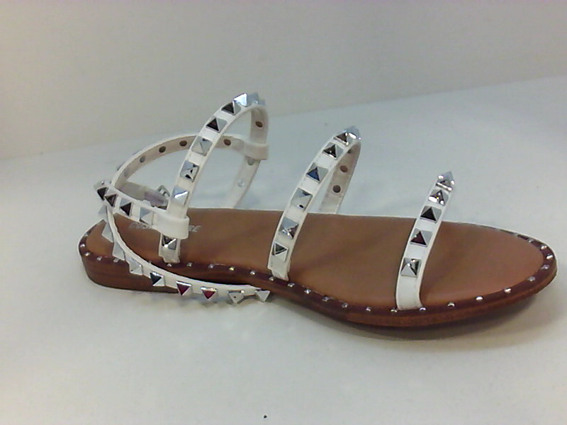 white cushionaire sandals