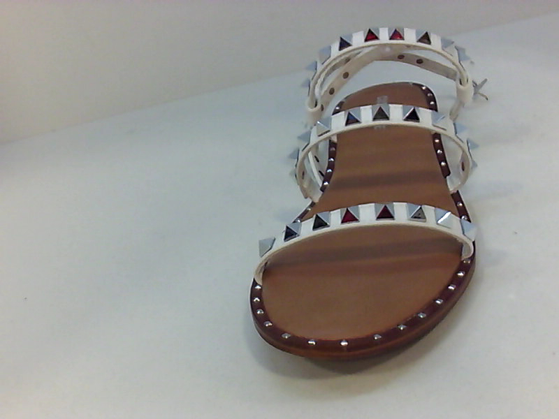 white cushionaire sandals